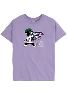 Summit Sportswear K-State Wildcats Youth Lavender Aer Lingus College Football Classic Short Sleeve..