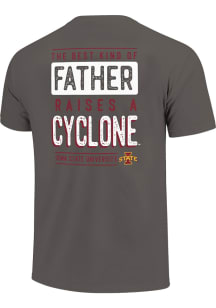 Iowa State Cyclones Grey Best Kind Of Father Short Sleeve T Shirt