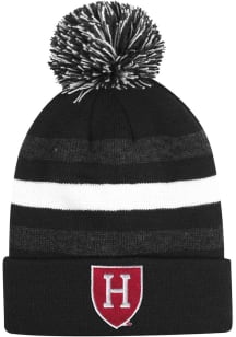 LogoFit Harvard Crimson Black Halftime Youth Knit Hat