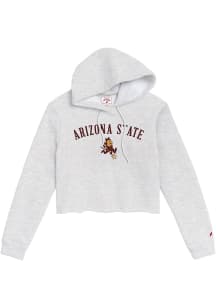 League Arizona State Sun Devils Womens Ash 1636 Hooded Sweatshirt