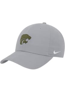 Nike K-State Wildcats Military Inspired Club Cap Adjustable Hat - Grey