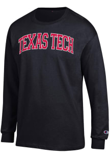 Champion Texas Tech Red Raiders Black Arch Name Long Sleeve T Shirt