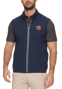 Auburn Tigers Mens Navy Blue Pivot Performance Sleeveless Jacket
