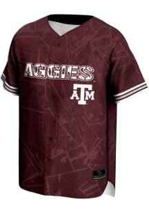 ProSphere Texas A&M Aggies Mens Maroon Vigor Baseball Jersey