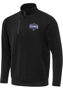 Antigua Greensboro Swarm Mens Purple Generation Long Sleeve Qtr Zip Pullover