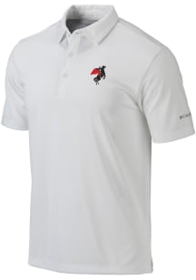 Columbia Texas Tech Red Raiders Mens White Vault Heat Seal Omni Wick Drive Short Sleeve Polo