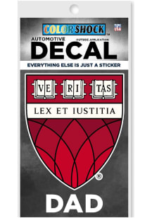 Harvard Crimson Law School Dad Auto Decal - Crimson