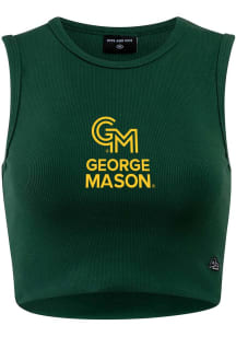 Hype and Vice George Mason University Womens Green Cut Off Tank Top