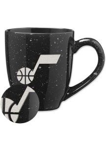 Utah Jazz 16oz Speckle Ceramic Mug - Black