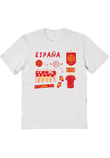 Vive La Fete Spain National Team Youth White Ian Short Sleeve T-Shirt
