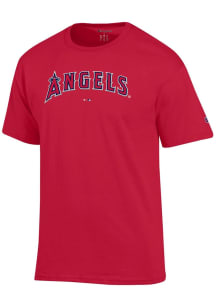 Champion Los Angeles Angels Red Jersey Short Sleeve T Shirt