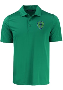 Cutter and Buck Seattle Sounders FC Mens Kelly Green Prospect Short Sleeve Polo