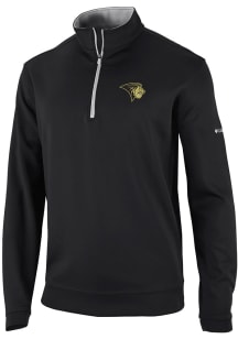 Columbia Lindenwood Lions Mens Black Wickham Hills Long Sleeve Qtr Zip Pullover