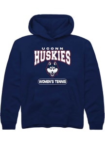 Summit Sportswear UConn Huskies Youth Navy Blue Women's Tennis Long Sleeve Hoodie