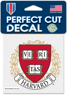 Harvard Crimson 4x4 Perfect Cut Auto Decal - Crimson
