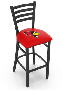 Illinois State Redbirds Stationary Pub Stool - Black