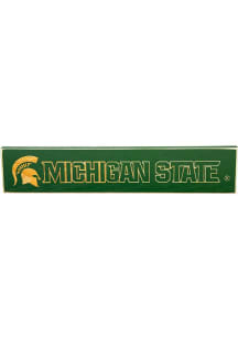 Michigan State Spartans Wood 3.5x 18 Sign - Brown