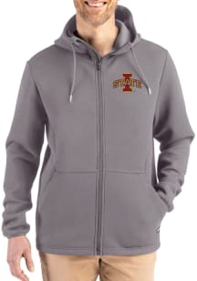 Cutter and Buck Iowa State Cyclones Mens Graphite Epic Comfort Full Zip Light Weight Jacket