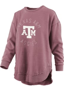 Pressbox Texas A&M Aggies Womens Maroon Bakersfield Crew Sweatshirt