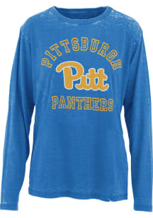Pressbox Pitt Panthers Womens Blue Selena LS Tee