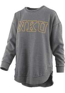 Pressbox Northern Kentucky Norse Womens Black Super Block Crew Sweatshirt