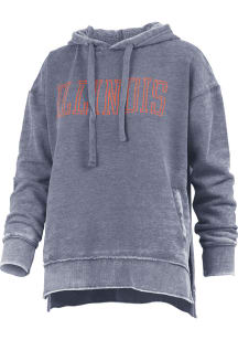 Pressbox Illinois Fighting Illini Womens Navy Blue Marni Hooded Sweatshirt