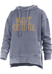 Pressbox West Virginia Mountaineers Womens Navy Blue Marni Hooded Sweatshirt