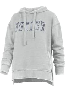 Pressbox Butler Bulldogs Womens Grey Burnout Marni Hooded Sweatshirt