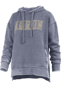 Pressbox Akron Zips Womens Navy Blue Marni Hooded Sweatshirt
