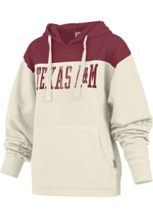 Pressbox Texas A&M Aggies Womens White Chicago Hooded Sweatshirt