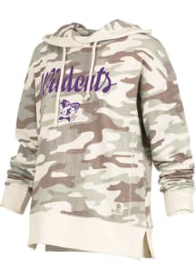 Pressbox K-State Wildcats Womens Green Camo Hooded Sweatshirt