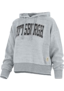 Pressbox Pittsburgh Womens Grey Script Hooded Sweatshirt