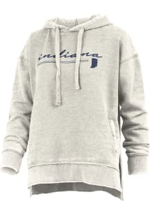 Pressbox Indiana Womens Ivory Prairie Hooded Sweatshirt