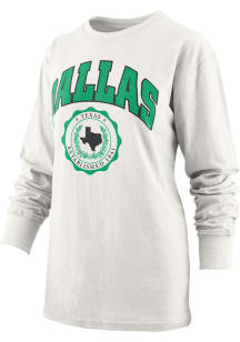 Pressbox Dallas Ft Worth Womens White Winnie LS Tee