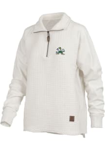 Pressbox Notre Dame Fighting Irish Womens Ivory Salem Qtr Zip