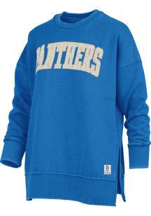 Pressbox Pitt Panthers Womens Blue Stone Gala Crew Sweatshirt