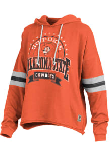 Pressbox Oklahoma State Cowboys Womens Orange Moonstone Hooded Sweatshirt