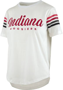 Pressbox Indiana Hoosiers Womens White Susan Short Sleeve T-Shirt
