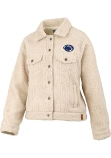 Pressbox Penn State Nittany Lions Womens Brown Yeti Light Weight Jacket