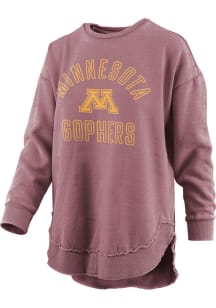 Pressbox Minnesota Golden Gophers Womens Maroon Rockford Crew Sweatshirt