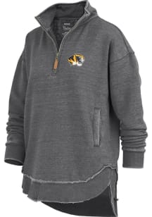 Pressbox Missouri Tigers Womens Black Northfork Sojourn Qtr Zip