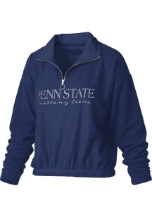 Pressbox Penn State Nittany Lions Womens Navy Blue Hannah Qtr Zip