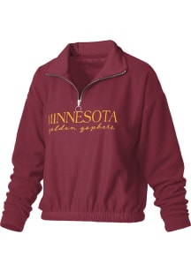 Pressbox Minnesota Golden Gophers Womens Maroon Hannah Qtr Zip