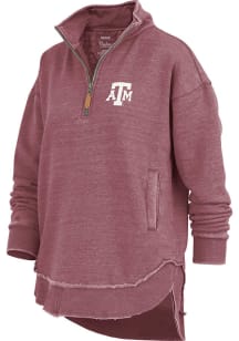 Pressbox Texas A&M Aggies Womens Maroon Northfork Sojourn Qtr Zip