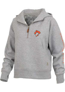 Pressbox Oklahoma State Cowboys Womens Grey Bronco Hooded Sweatshirt