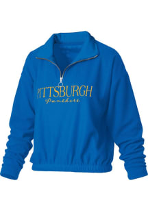 Pressbox Pitt Panthers Womens Blue Hannah Qtr Zip