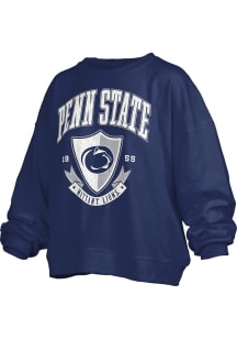 Pressbox Penn State Nittany Lions Womens Navy Blue Janise Crew Sweatshirt