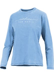 Pressbox North Carolina Tar Heels Womens Light Blue Valdosta LS Tee