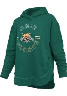 Pressbox Ohio Bobcats Womens Green Challenger Hooded Sweatshirt