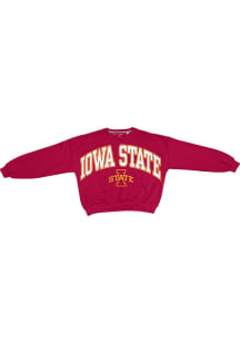Pressbox Iowa State Cyclones Womens Crimson Sweeper Crew Sweatshirt